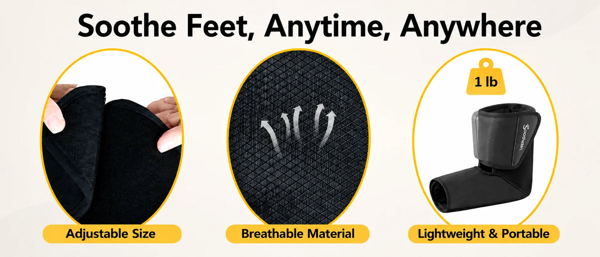 Soothekin portable comfort foot massager — desktop banner